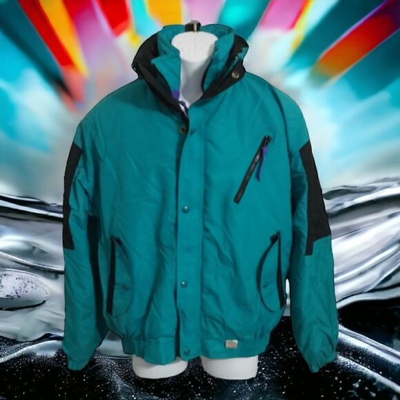 Vtg Colorblock Ski Coat High Seas Foul Weather Gear S Sailing Boating Snowboard. - Picture 1 of 16